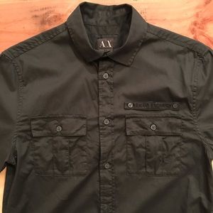 Armani Exchange S/S Utility Button Down Shirt